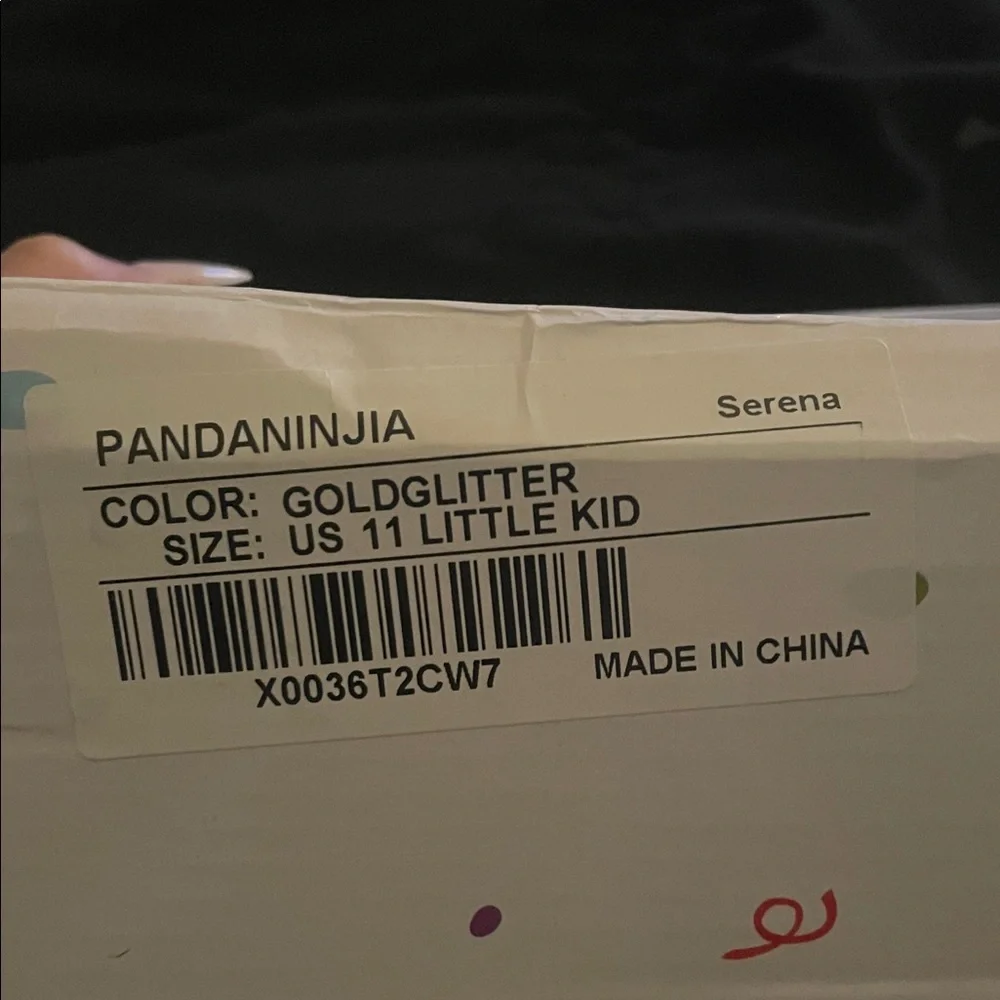 Glittery Gold Kids Dress Shoes